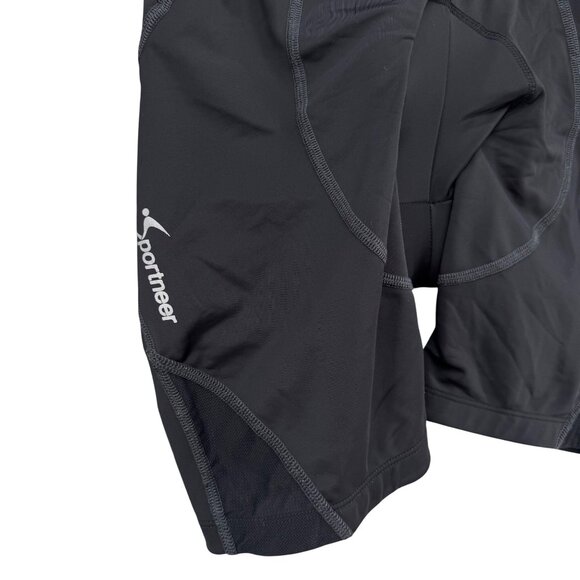 Sportneer Cycling Shorts Mens Black Padded Pull On 6" Size S - Picture 8 of 10